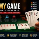 Professional rummy game table showing playing cards, sequences, sets, and winning strategies for beginners and expert players.