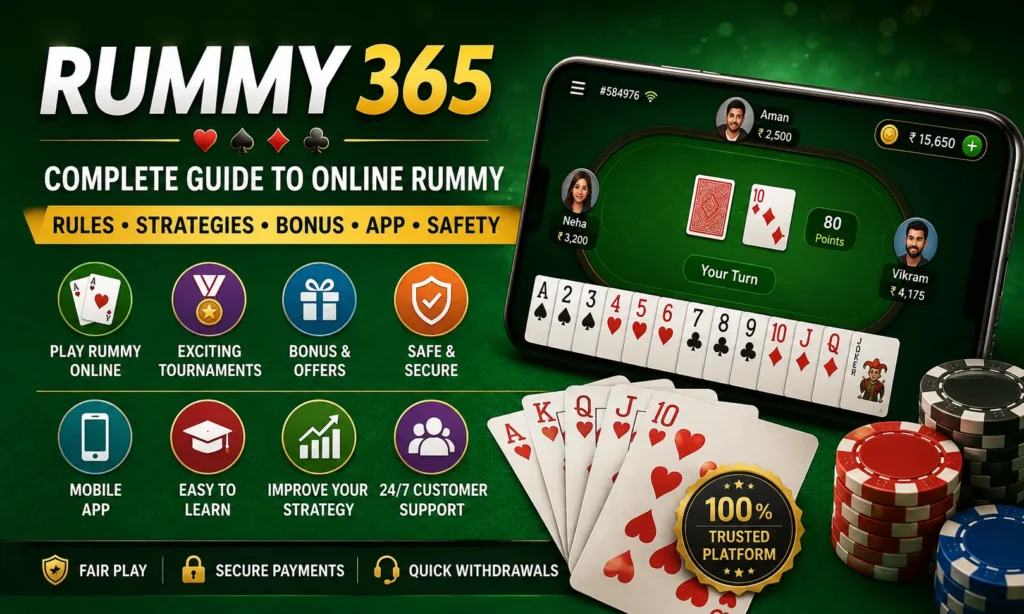 Rummy 365 complete online rummy guide with rules, strategies and bonus