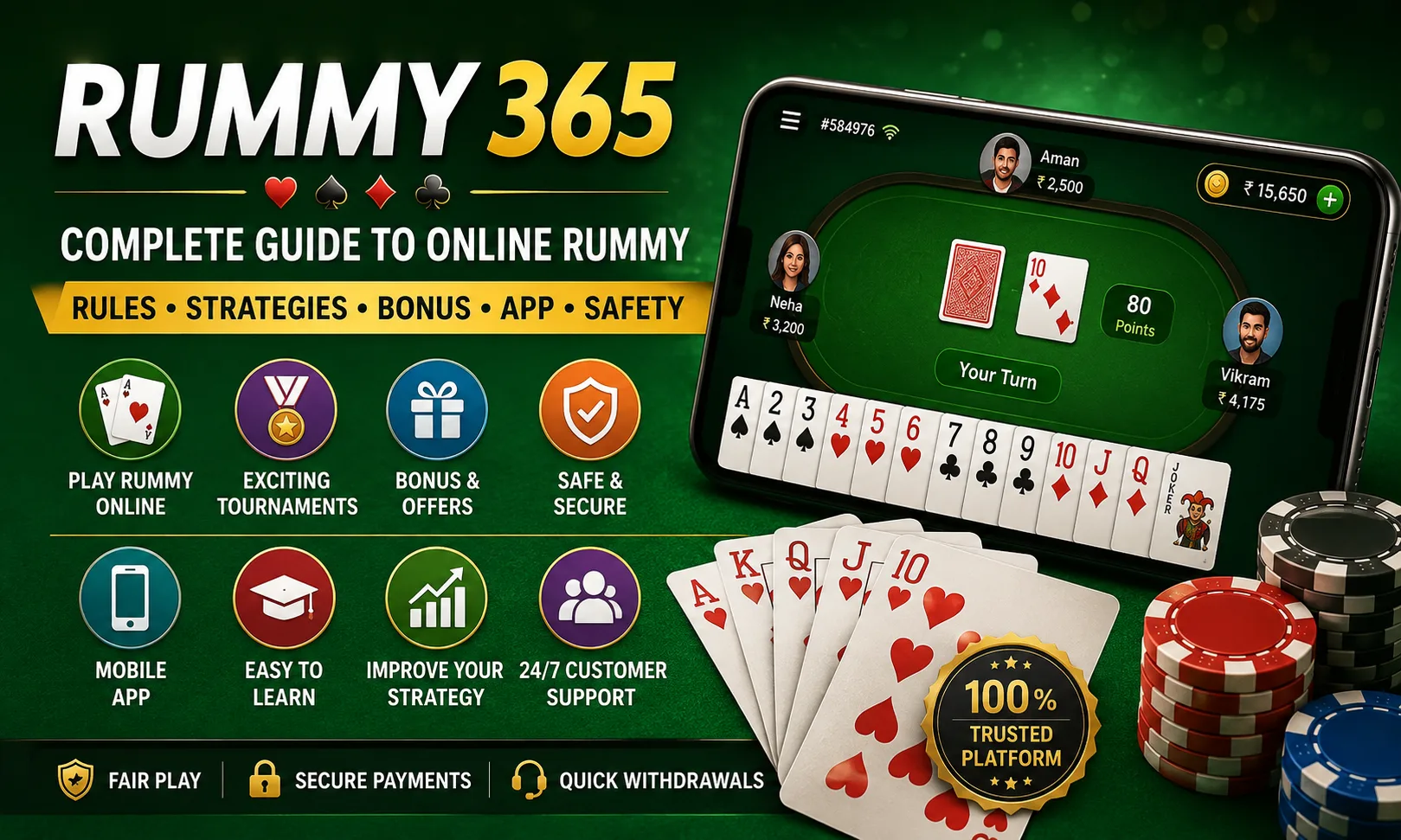 Rummy 365 complete online rummy guide with rules, strategies and bonus